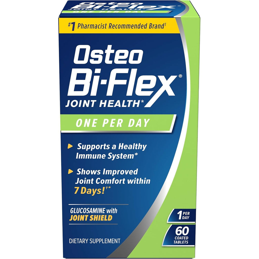 Osteo Bi-Flex One per Day Vitamin D Supplement, Improve Joint Function, Support Bone and Immune Health, 60 Coated Tablets