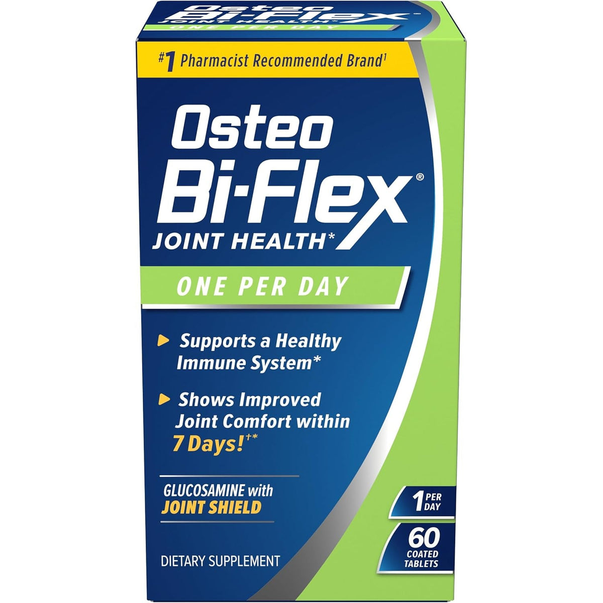 Osteo Bi-Flex One per Day Vitamin D Supplement, Improve Joint Function, Support Bone and Immune Health, 60 Coated Tablets