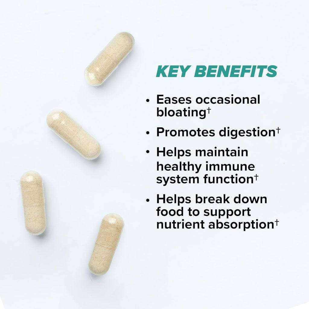 ONNIT Total Gut Health Daily Digestive Support, IGEN Non-Gmo Tested Digestion Supplement for Women and Men with 7 Strains of Probiotics, Prebiotics, Enzymes and Betaine HCL, 120 Count