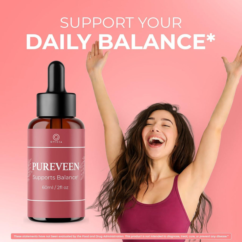 (3 Pack) Pureveen Drops – Pureveen Liquid Support Drops Advanced Formula All Natural Ingredients Daily Premium Maximum Strength, Vitamin Support for Health and General Wellness, 3 Bottles for 3 Months