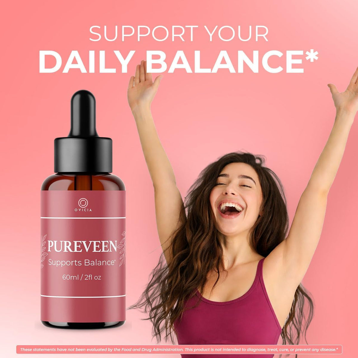 (3 Pack) Pureveen Drops – Pureveen Liquid Support Drops Advanced Formula All Natural Ingredients Daily Premium Maximum Strength, Vitamin Support for Health and General Wellness, 3 Bottles for 3 Months