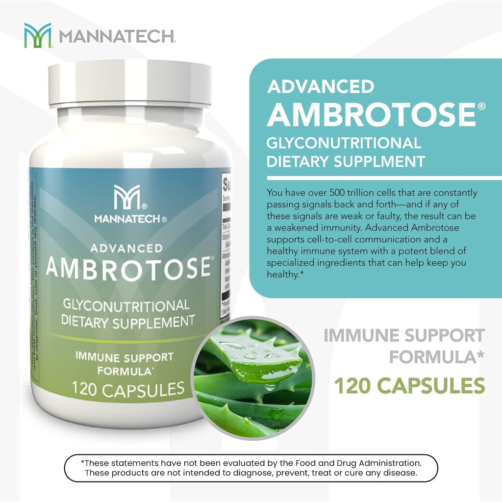 Mannatech Advanced Ambrotose 120 Capsules
