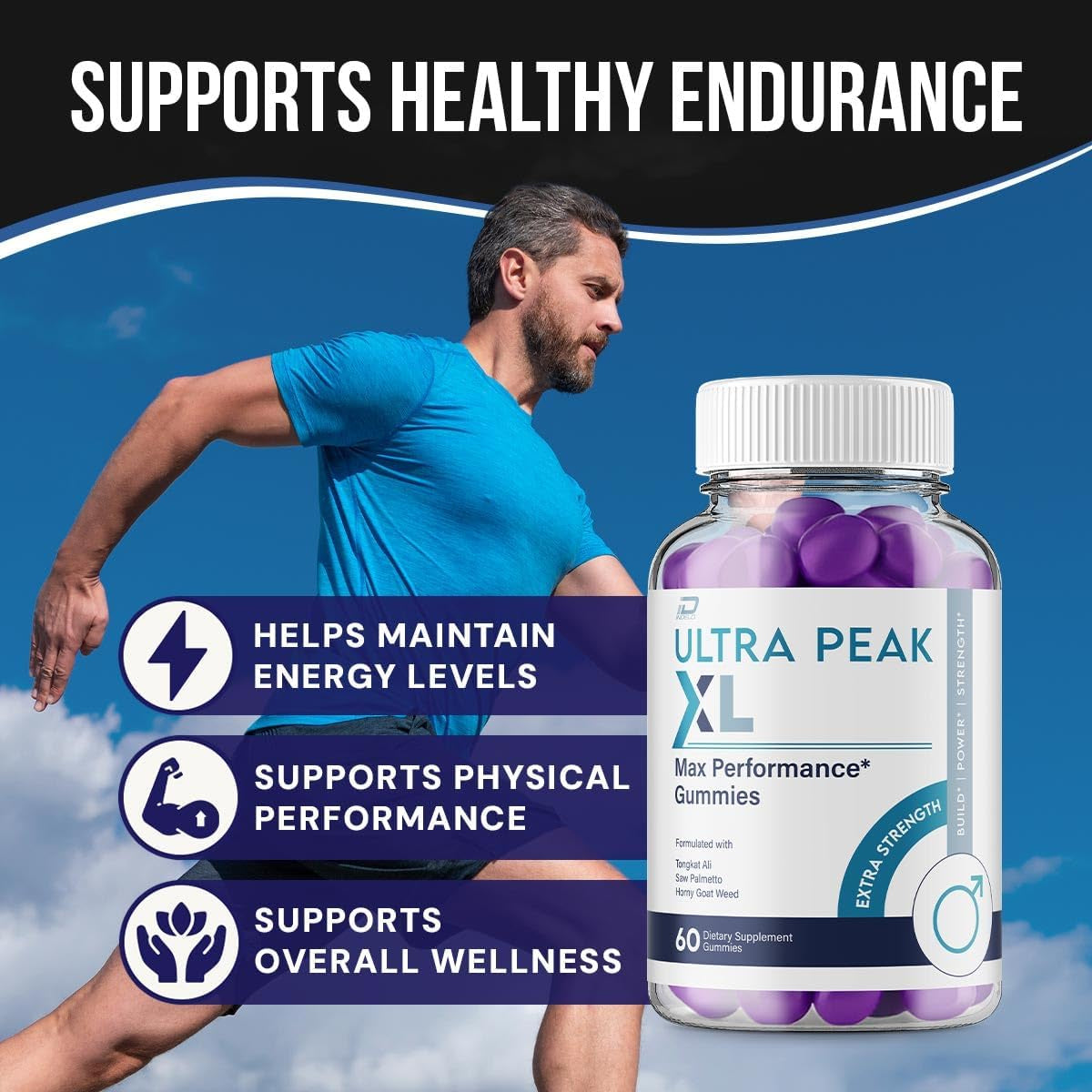 Ultra Peak XL Advanced Gummies Extra Strength, Ultrapeak XL Gummys Supplement (60 Gummies)