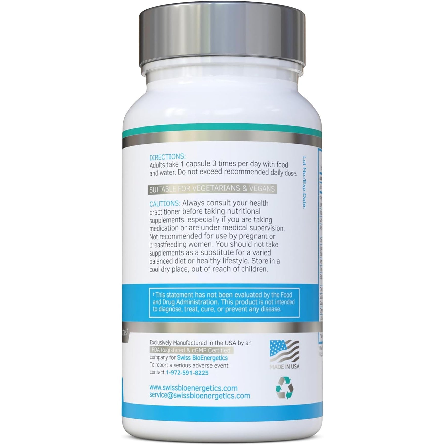 Swiss Bioenergetics Candefence — Herbal & Probiotic Digestive Support Supplement with Caprylic Acid, Oregano, Garlic, Aloe Vera, Probiotics & Zinc — 90 Vegetarian Capsules, 30 Day Supply