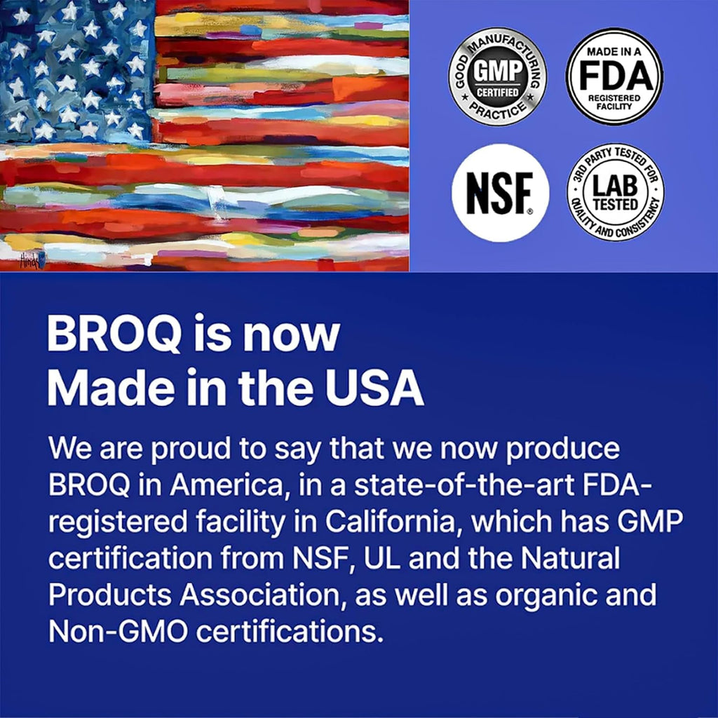 2X Sulforaphane of Others for Inflammation, Immunity & Detox | BROQ – Longevity & Cellular Defense – 3Rd-Party Tested