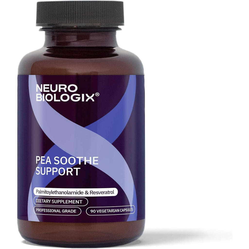 Neurobiologix Pea Soothe Support for Men and Women, Pea & Resveratrol Formula for Comfort, Mobility, Nerve Health & Muscle Recovery, Gluten Free, Non GMO, Vegan Capsules, 90 Count