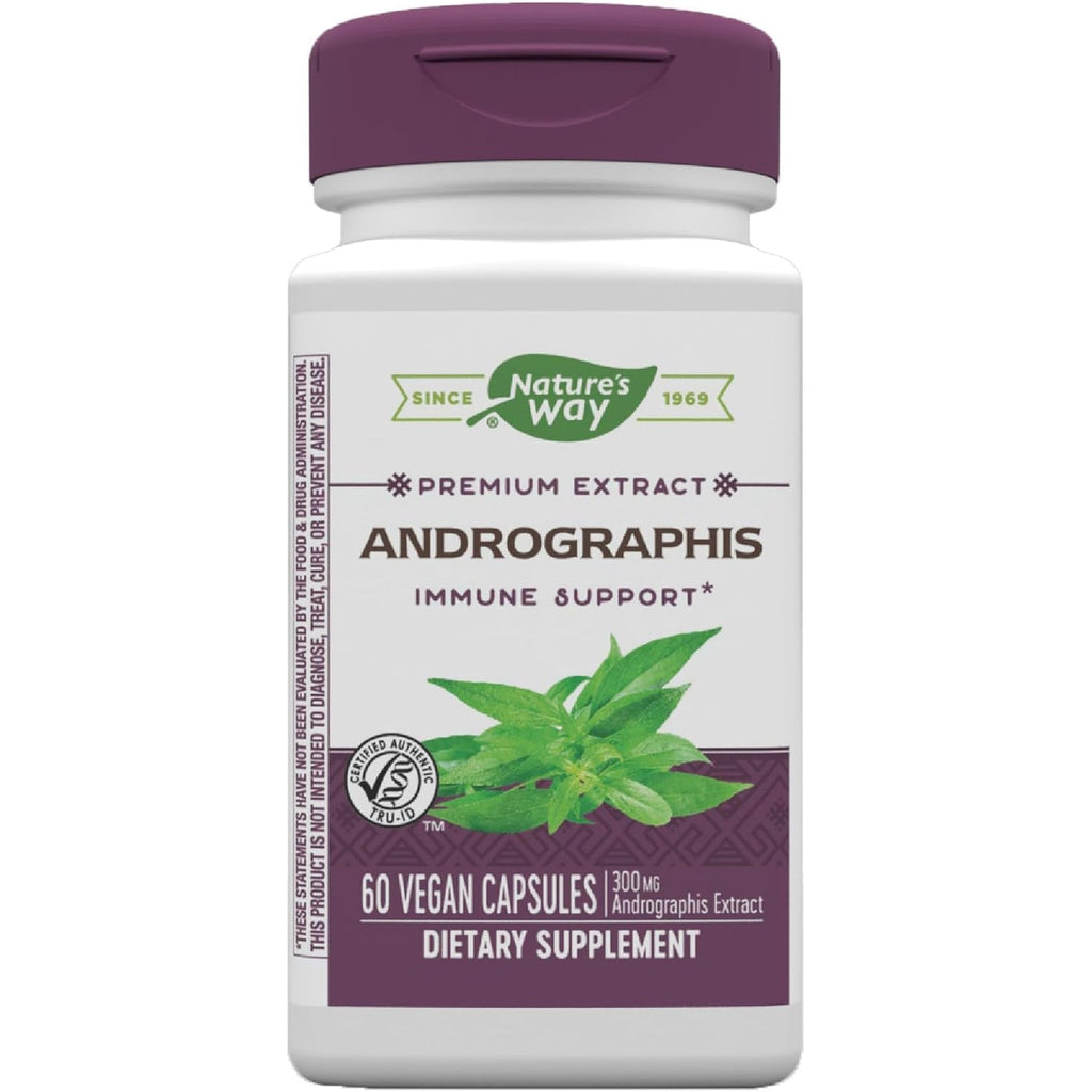 Nature'S Way Premium Extract Andrographis, Immune Support*, 300 Mg Andrographis Extract per Serving, 60 Vegan Capsules