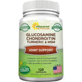 Asquared Nutrition Glucosamine Chondroitin Turmeric MSM Boswellia - 120 Capsules - Joint Support Supplement - Joint Support Relief Pills for Health - Natural Supplement for Back, Knee & Hands