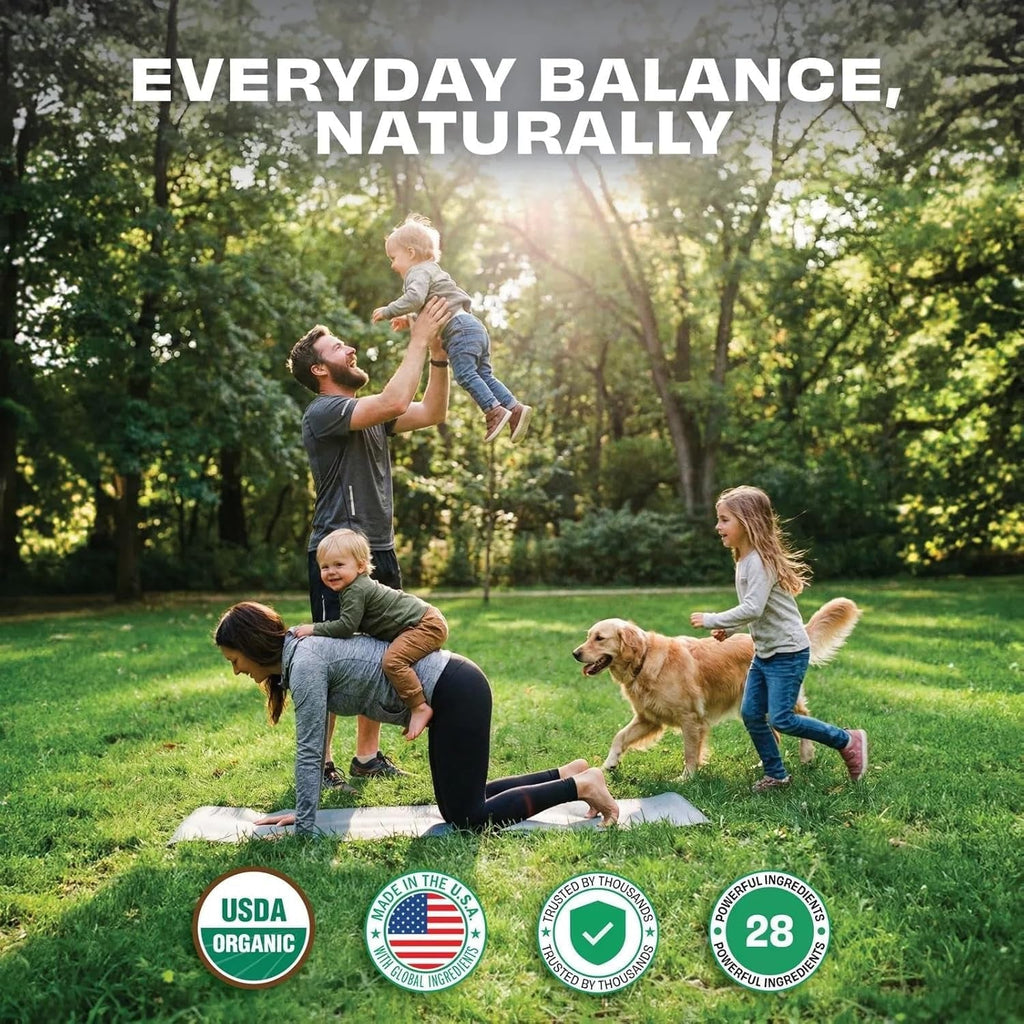Pomona Wellness Super Greens Supplement, Full of Superfood Vitamins & Minerals, Fruits & Vegetable, Greens Powder for Bloating and Digestion, Gut Health, USDA Organic, Non-Gmo, 120 Tablets
