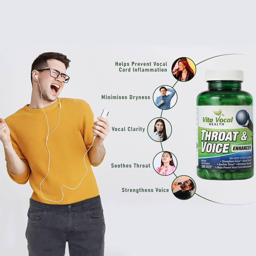 Vitavocal Throat & Voice Enhancer Eliminates or Reduces Hoarseness, Restores Vocal Clarity Amazing Voice Remedy for Vocal Troubles for Singers, Actors, Public Speakers