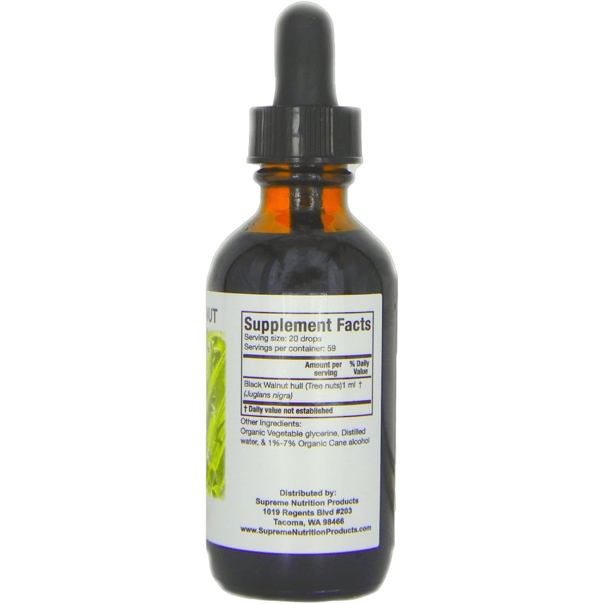 Supreme Nutrition Black Walnut Tincture, 2 Fl Oz | 59 Servings