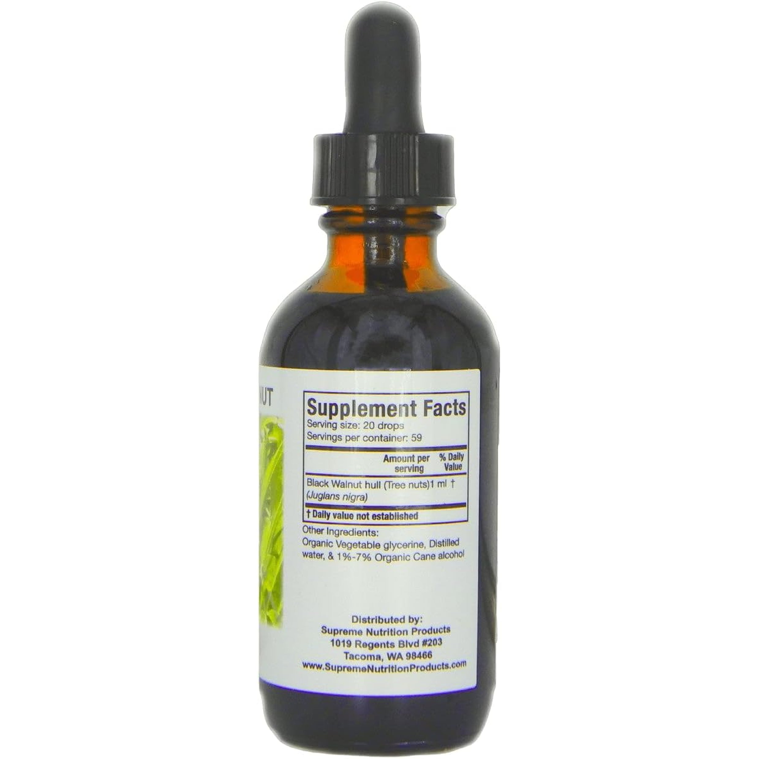 Supreme Nutrition Black Walnut Tincture, 2 Fl Oz | 59 Servings