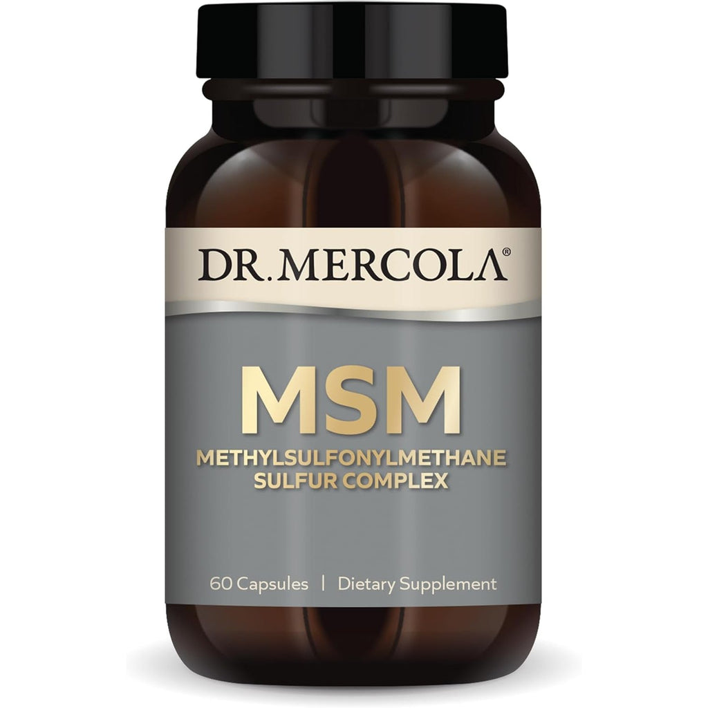 Dr. Mercola MSM Sulfur Complex - Joint Support & Cellular Health - Optimsm - R-Alpha Lipoic Acid - TMG - Organic Sulfur Blend - 60 Capsules (30 Servings)