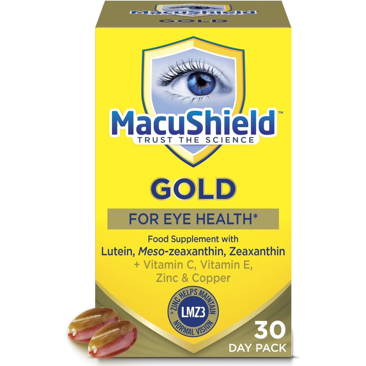 Macu Shield Gold Food Supplement - Pack of 90 Capsules