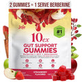 10Ex 3-In-1 Berberine Gummies, Gut Support Gummies. Gut Health, Digestion & Appetite Balance. 100 Billion CFU Akkermansia Probiotics, Apple Cider Vinegar Gummy. Sugar-Free, Vegan, Keto, Low-Carb 60Ct