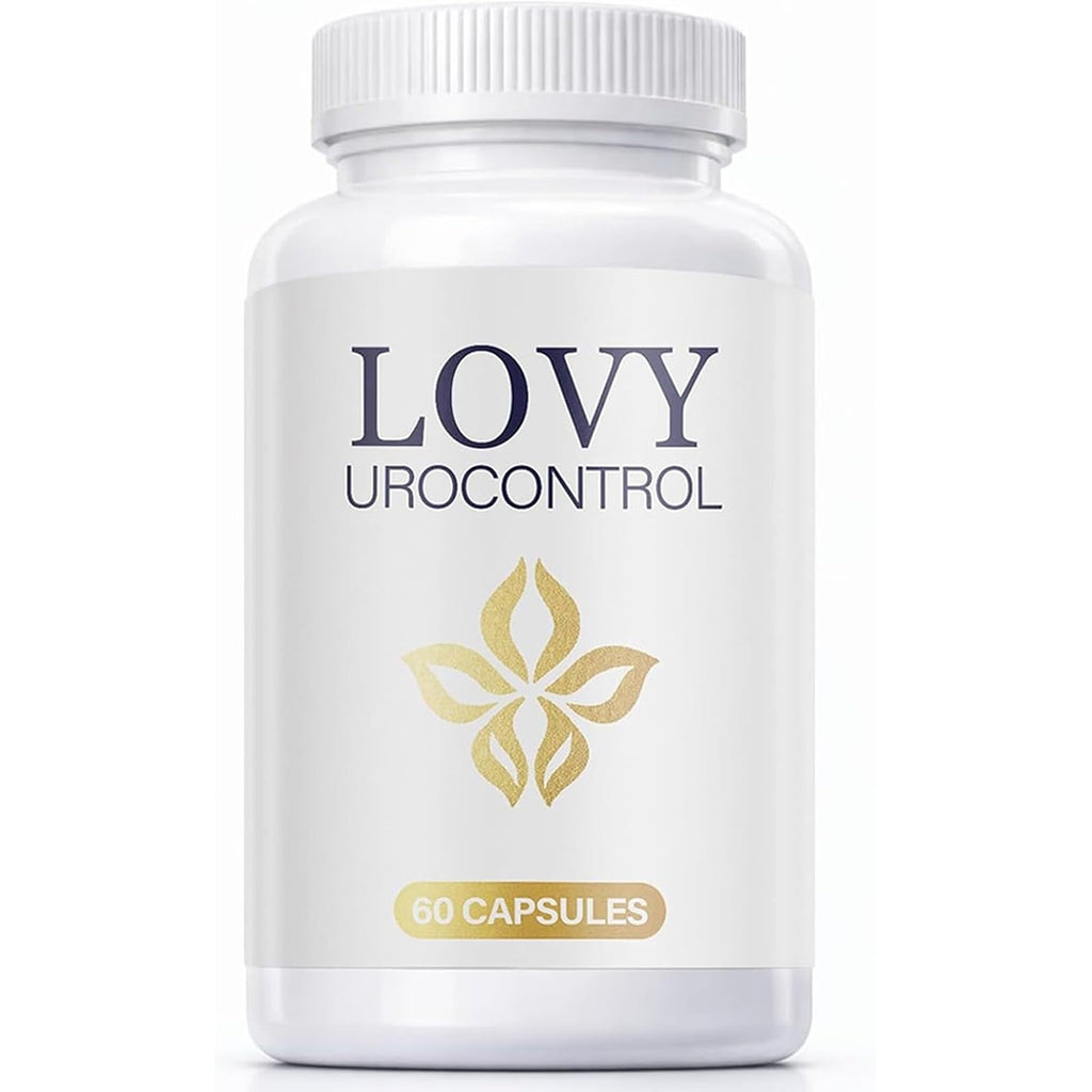 Lovy Urocontrol Capsules – Lovy Bladder Control Supplement with Magnesium, Cranberry & Pumpkin Seed, Herbal Blend for Men & Women, Non-Gmo & Gluten Free – 60 Capsules
