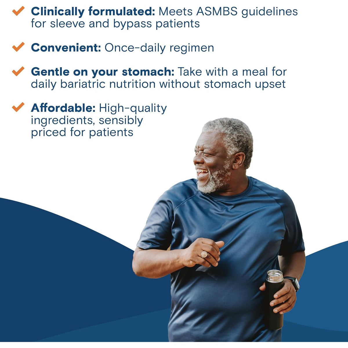 Bariatric Fusion Bariatric Multivitamin without Iron | 1 per Day | Post Surgery Patients | Iron Free Vitamin for Gastric Bypass and Sleeve Gastrectomy | Easy to Swallow Capsules | Three Month Supply