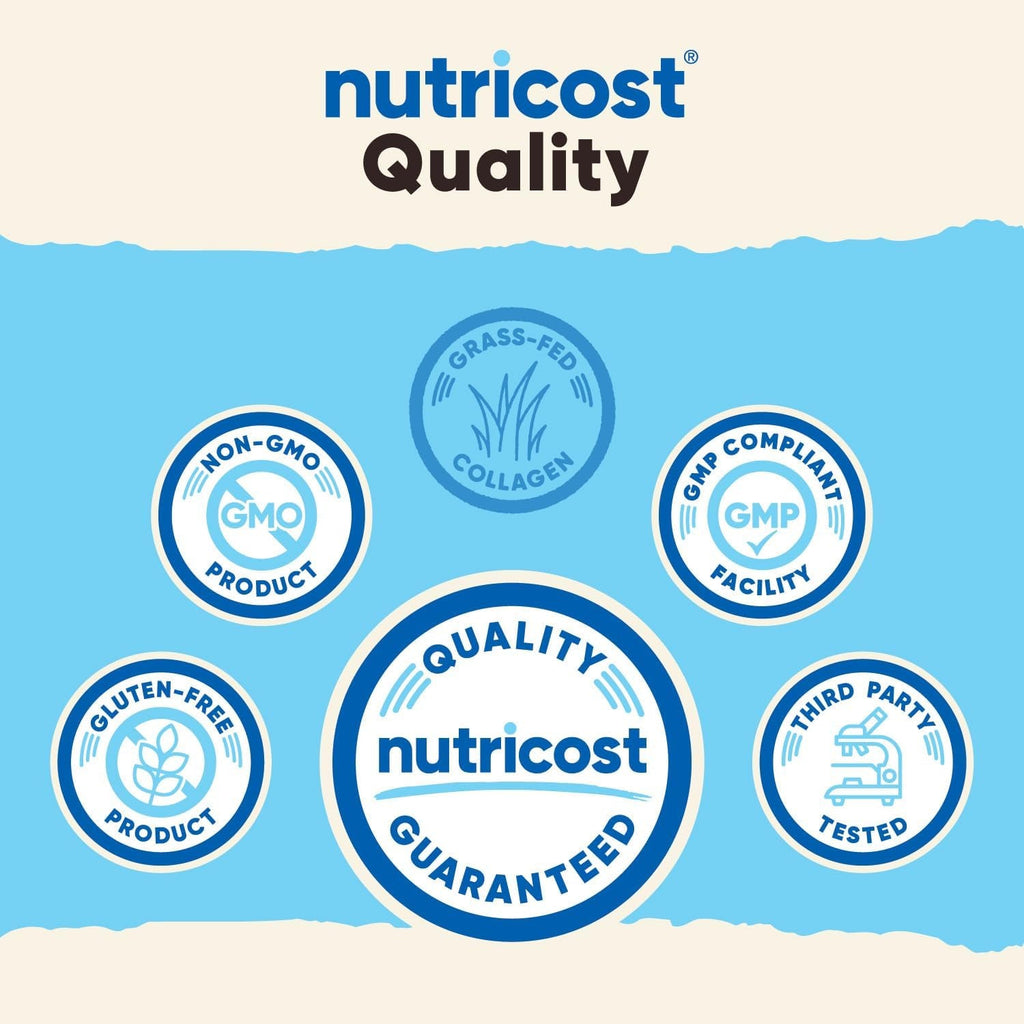 Nutricost Collagen Peptides Powder 1LB (454 G) (Chocolate) - Grass Fed Bovine Collagen Hydrolysate