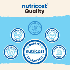 Nutricost Collagen Peptides Powder 1LB (454 G) - Grass Fed Bovine Collagen Hydrolysate (Unflavored)