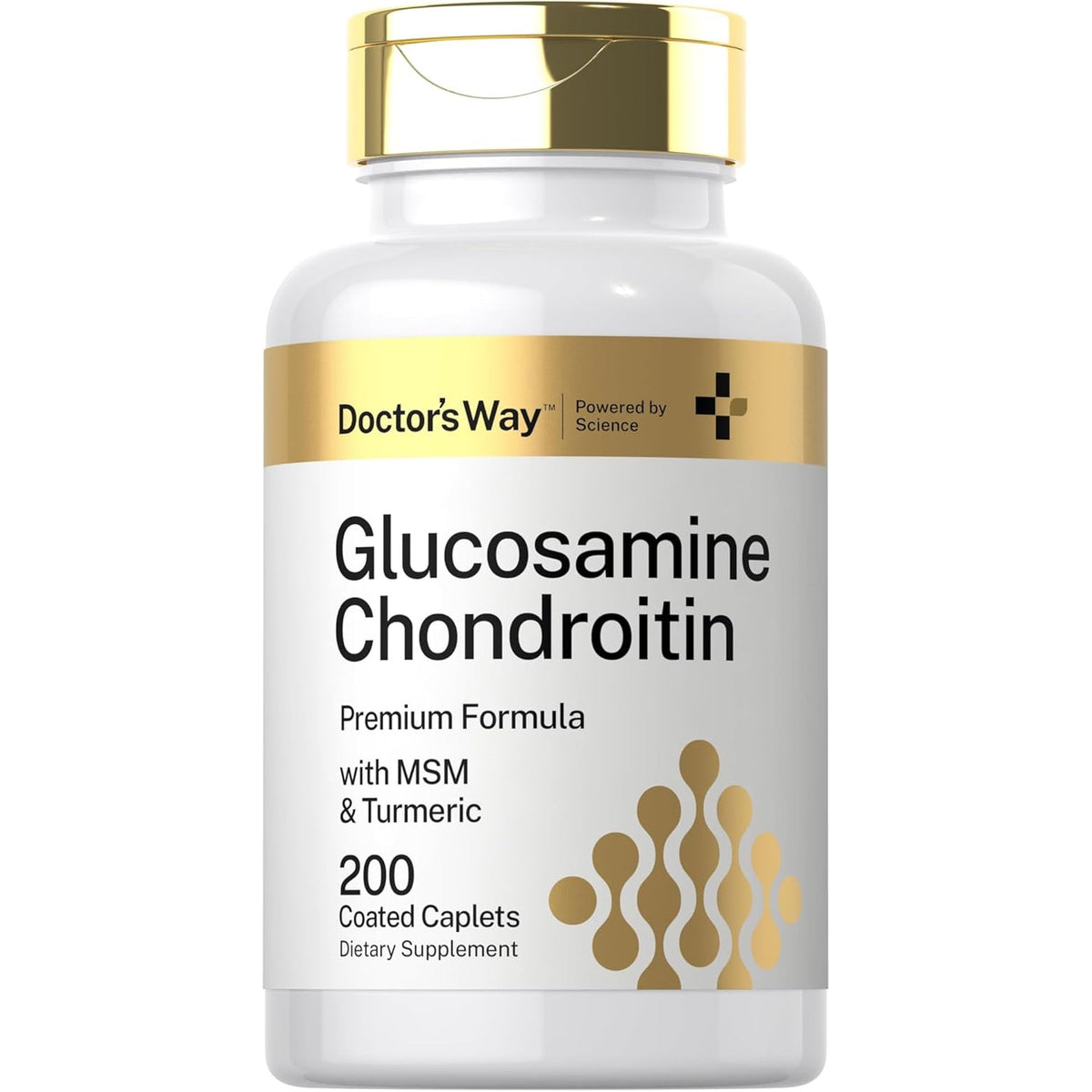 Doctor'S Way Glucosamine Chondroitin MSM Turmeric | 200 Caplets | Complex Supplement for Adults | Non-Gmo, Gluten Free