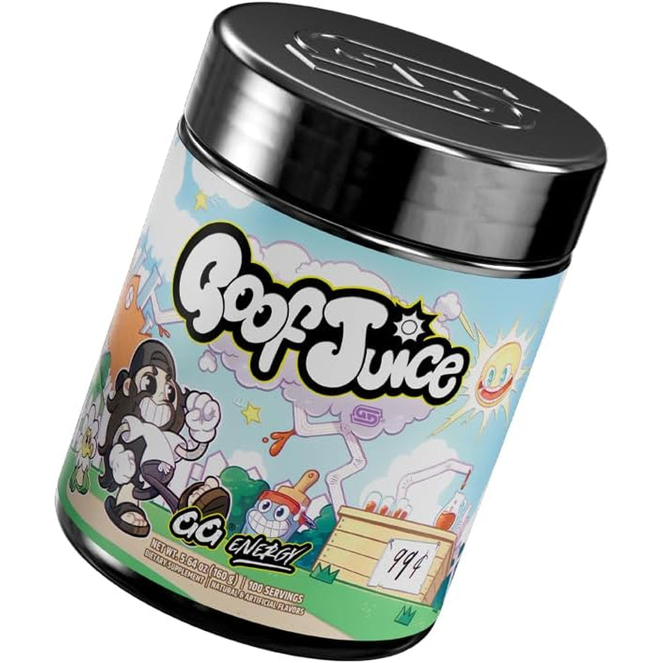 Gamer Supps GG Energy - Goof Juice by Moistcr1Tikal (100 Servings) - Keto Friendly Gaming Energy and Nootropic Blend, Sugar Free + Caffeine + Vitamins + Immune Support, Powder Drink