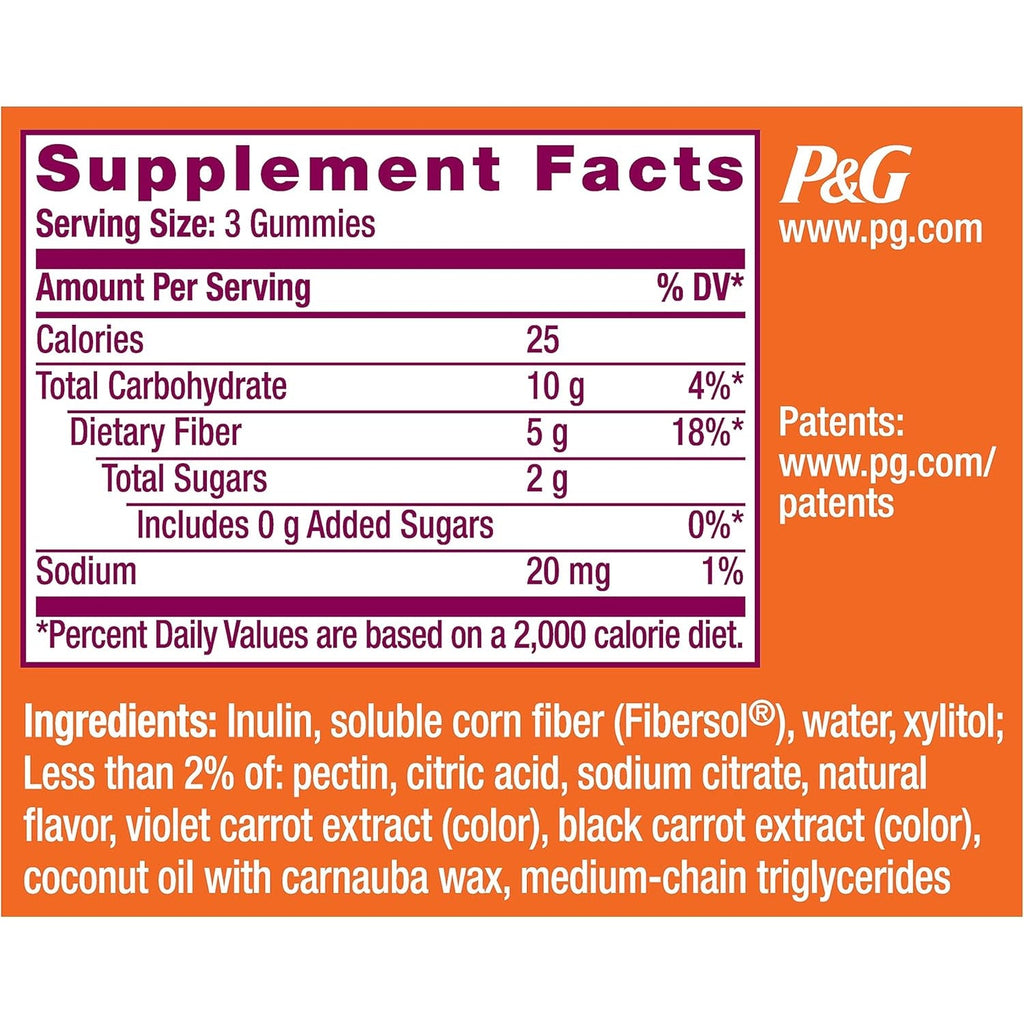Metamucil Kids Fiber Gummies, No Sugar Added, 5G Prebiotic Plant-Based Fiber Supplement Blend, Mixed Berry Flavored, 120Ct Gummies