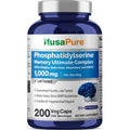 Nusapure Phosphatidylserine Memory Ultimate Complex 1000Mg 200 Vegetarian Caps (Vegan, Non-Gmo)