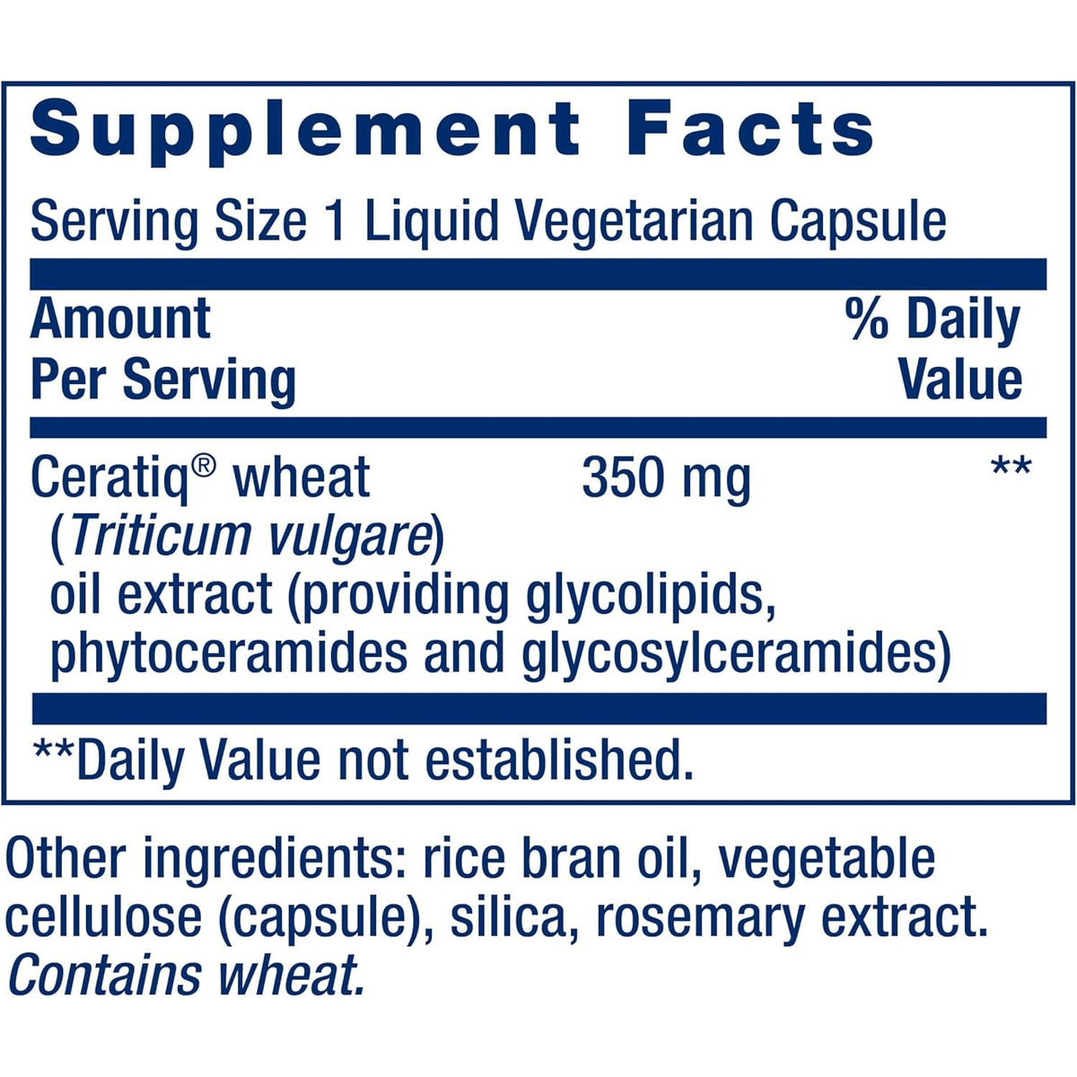 Life Extension Skin Restoring Ceramides* – Wheat Oil Extract – Hydrates & Smooths the Appearance of Fine Lines & Wrinkles – Gluten-Free, Non-Gmo, 1-Daily, Vegetarian – 30 Liquid Capsules