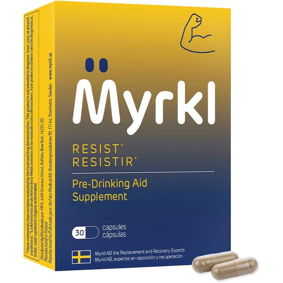 Unique Pre-Drinking Supplement for Liver Health Support, Helps Morning Energy with High-Performing Probiotic, L Cysteine & Vitamin B12, Social Evening