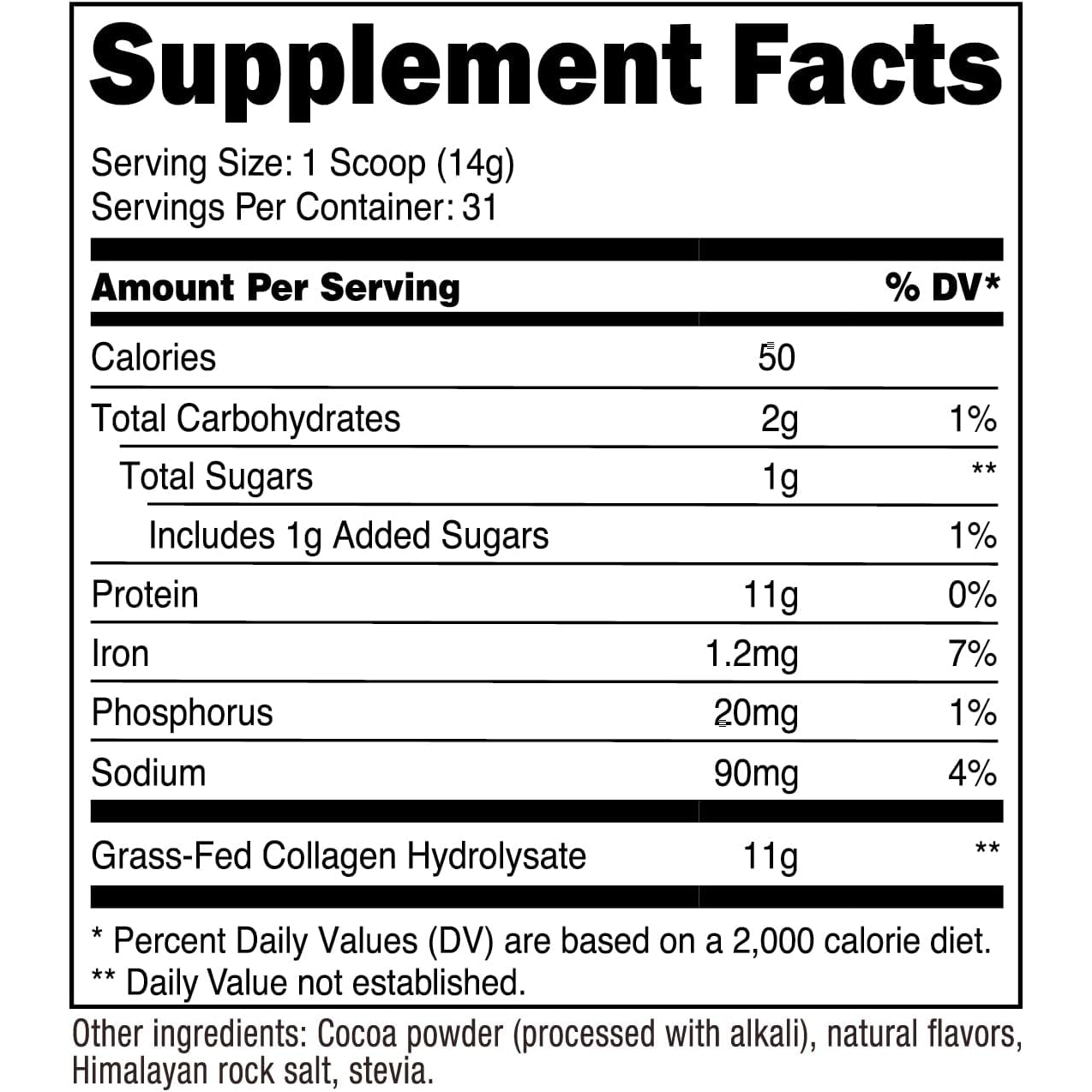 Nutricost Collagen Peptides Powder 1LB (454 G) (Chocolate) - Grass Fed Bovine Collagen Hydrolysate