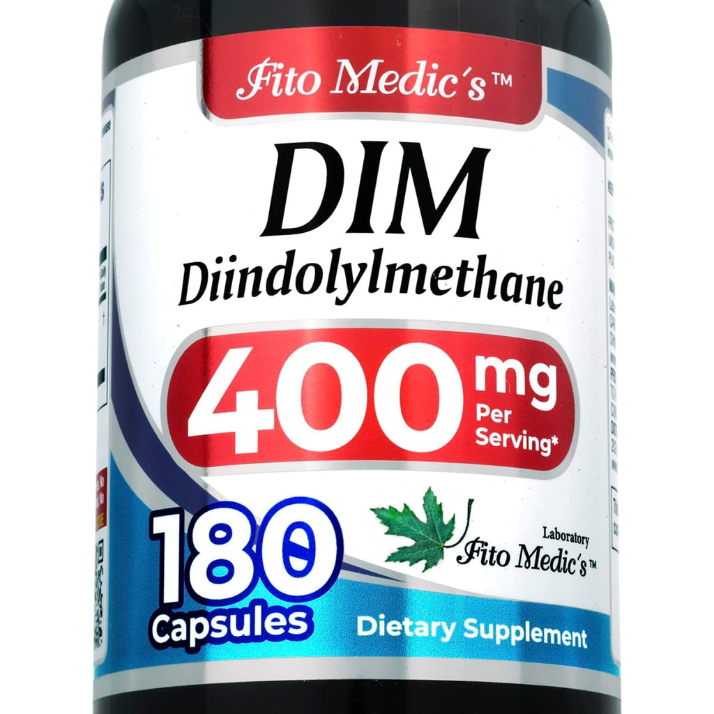 FITO MEDIC'S Lab | Dim Supplement |180 Capsules |400 Mg | Dim | Diindolylmethane | Dim Supplement 400Mg | Ultra High Absorption.