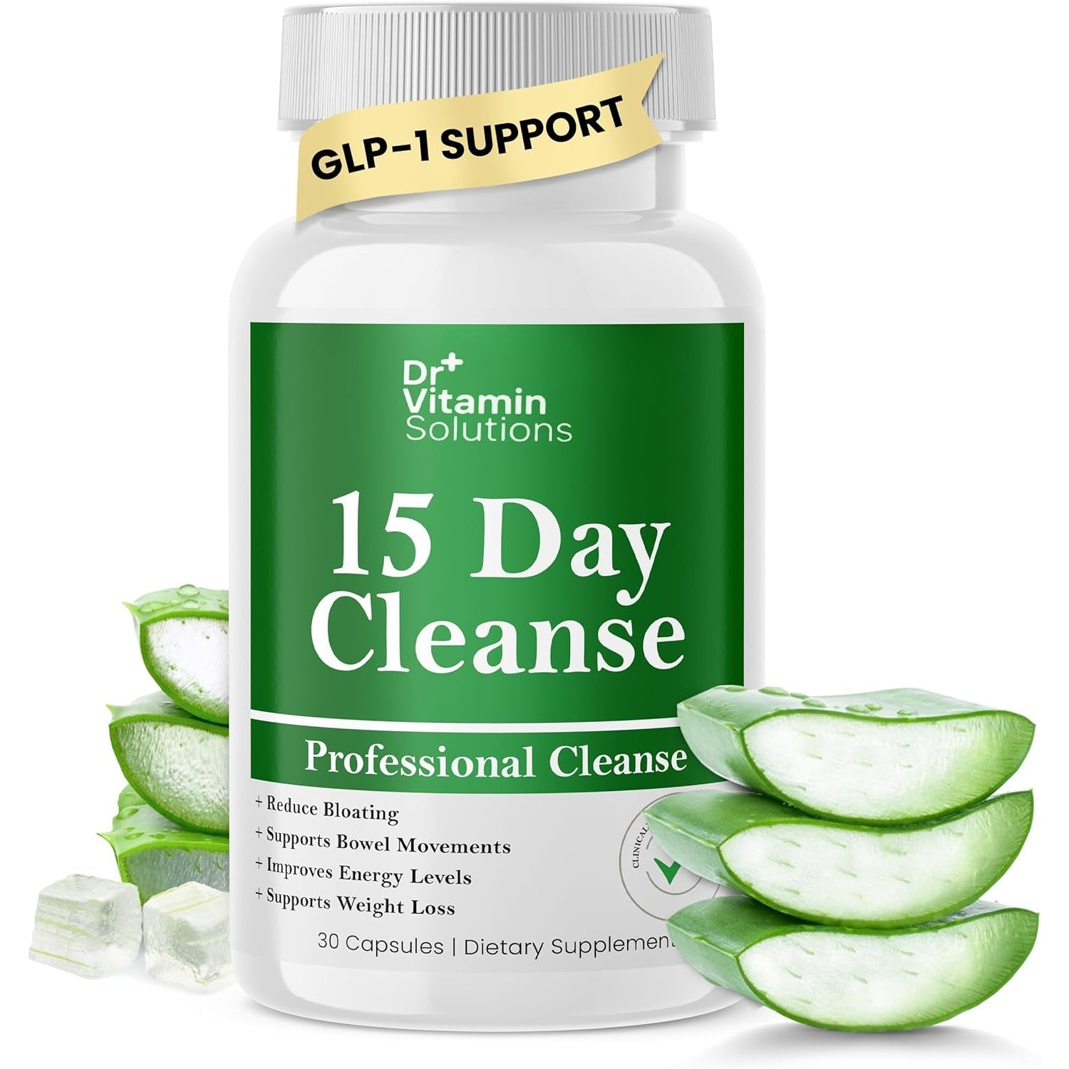 15 Day Gut Cleanse Detox for Women, GLP-1 Support - Natural Colon & Detox Cleanse for Weight Loss - Bloating & Constipation Relief - Flushes Toxins & Supports Immunity - 30 Ct.