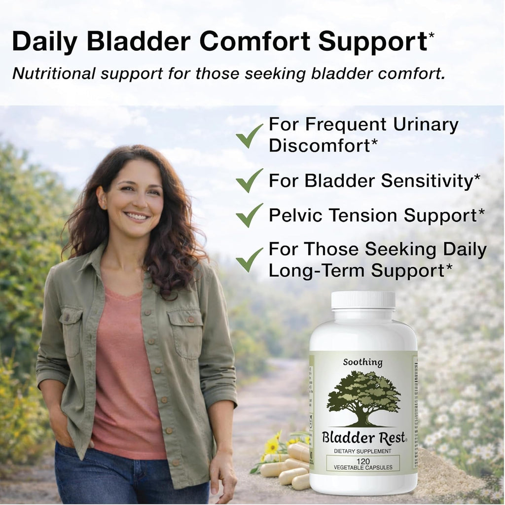 Bladder Health & Pelvic Discomfort* - Natural Lining Support* -120 Capsules - Made in the USA