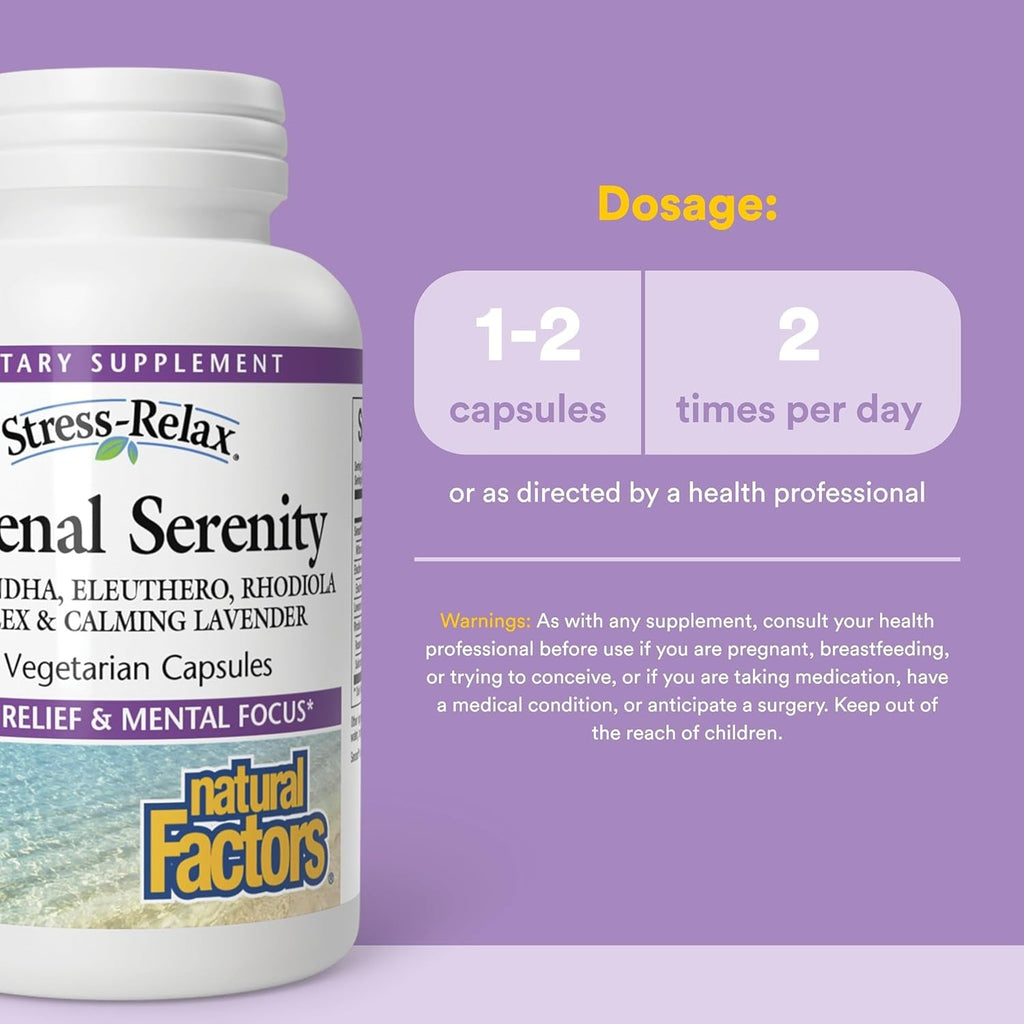 Natural Factors STRESS-RELAX® Adrenal Serenity, 60 Capsules