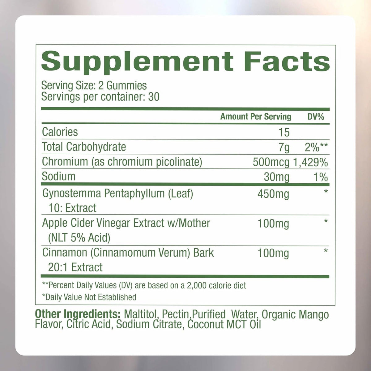 Plant People Wonderburn Metabolism & Cravings Control Gummies, Zero Sugar, Ripe Mango Flavor (60 Count)