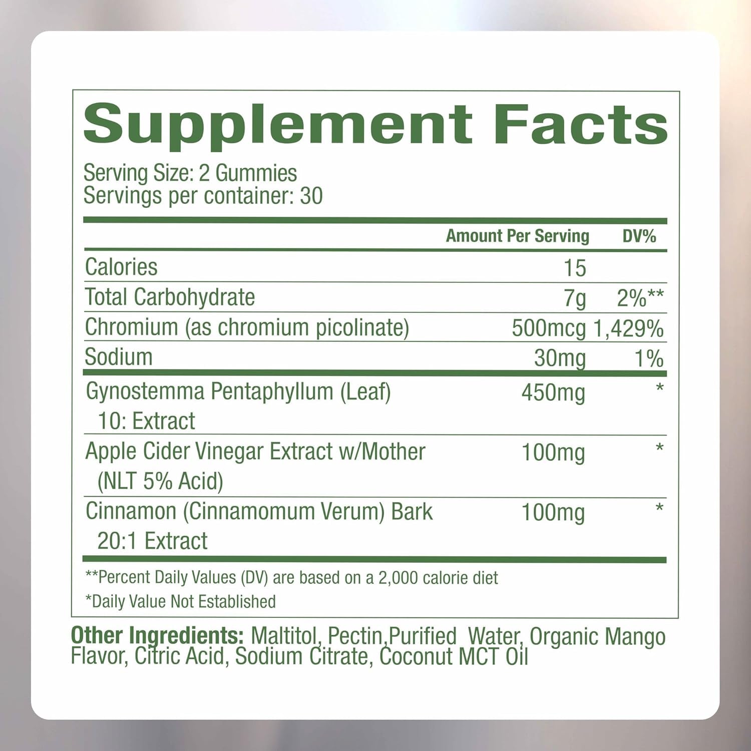 Plant People Wonderburn Metabolism & Cravings Control Gummies, Zero Sugar, Ripe Mango Flavor (60 Count)