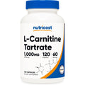 Nutricost L-Carnitine Tartrate 1000Mg, 120 Capsules - 500Mg per Capsule (60 Servings)