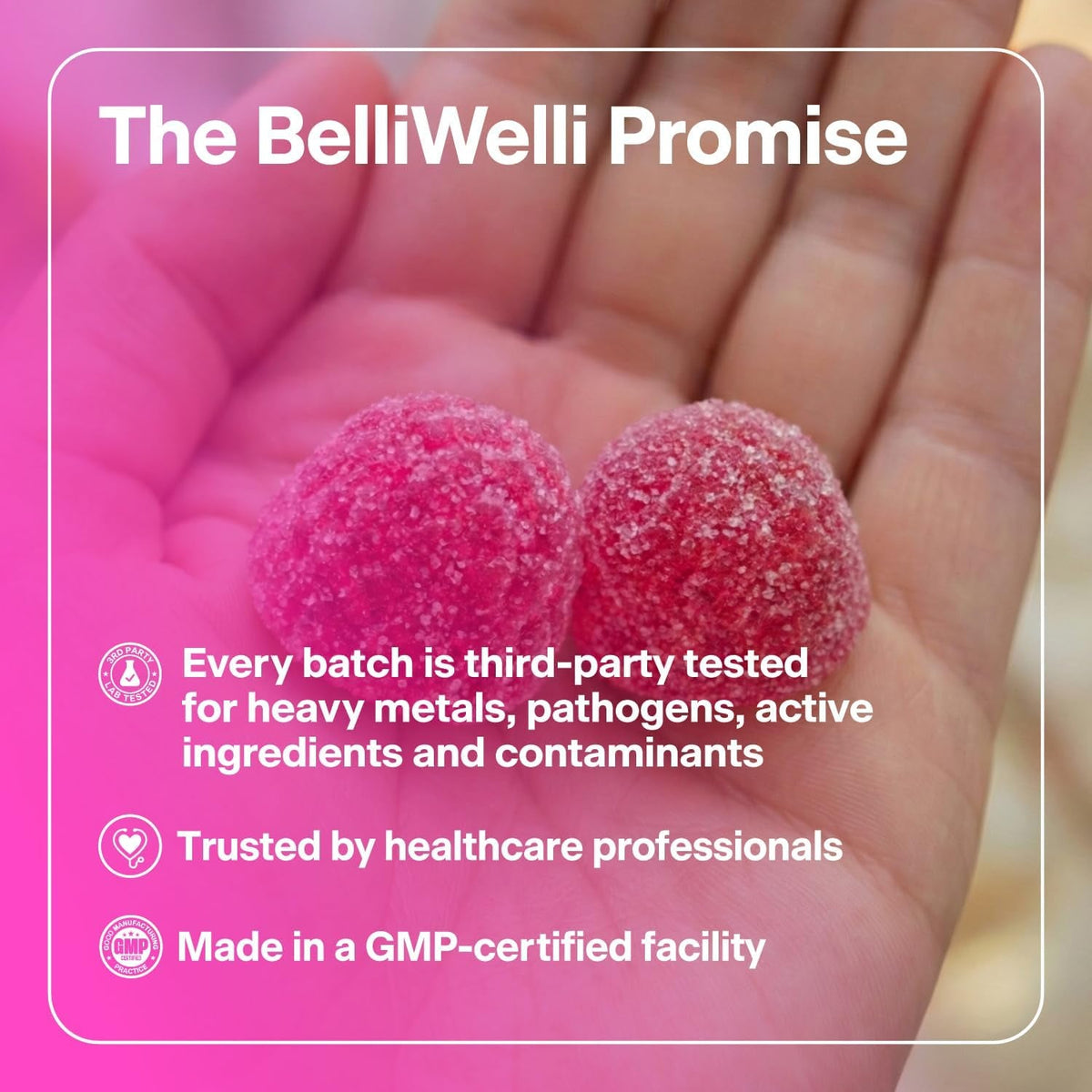 Belli Welli Fiber 4-In-1 Fiber Gummies Supplement with Added Probiotics, Collagen and Electrolytes for Regularity and Bloat Relief, Watermelon, 120 Count