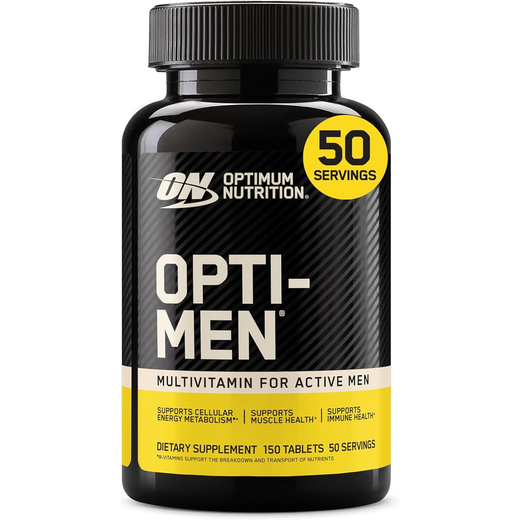 Optimum Nutrition Opti-Men, Vitamin C, Zinc and Vitamin D, E, B12 for Immune Support Mens Daily Multivitamin Supplement, 150 Count (Packaging May Vary)