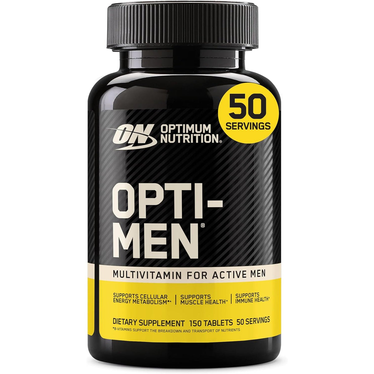 Optimum Nutrition Opti-Men, Vitamin C, Zinc and Vitamin D, E, B12 for Immune Support Mens Daily Multivitamin Supplement, 150 Count (Packaging May Vary)