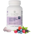 Living Well Kids Calcium & Tooth Support – Chewable Bone Health Vitamins with D3 + K2, Magnesium & Zinc – Strong Teeth & Enamel Defense – Berry Flavor – Fluoride-Free, Non-Gmo