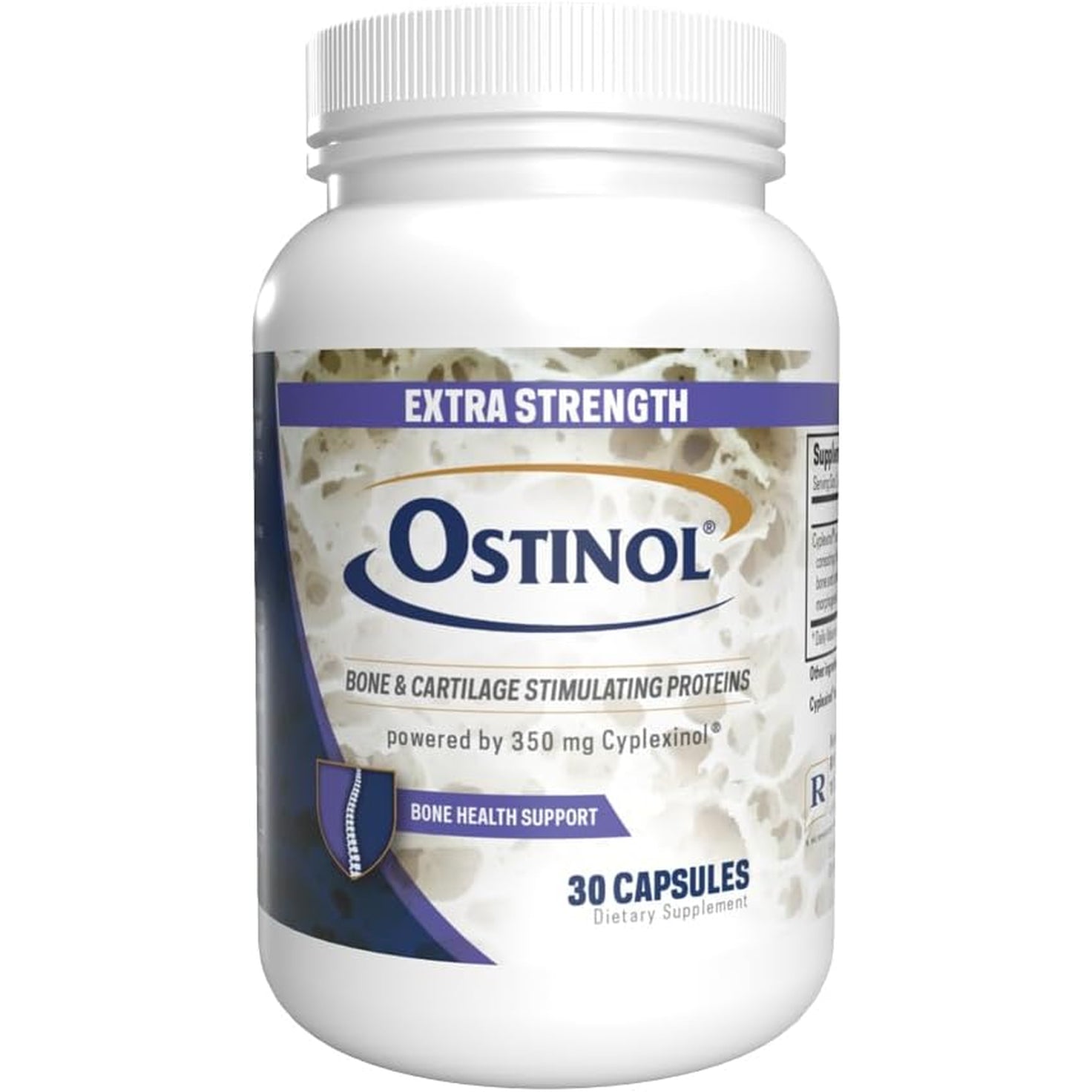 Zycal Bioceuticals Ostinol(Tm) 350 Bone & Joint Supplement with 350Mg of Cyplexinol® Bio-Active Protein Complex - for Moderate Bone Loss & Moderate Joint Disfunction - 30 Ct Capsules