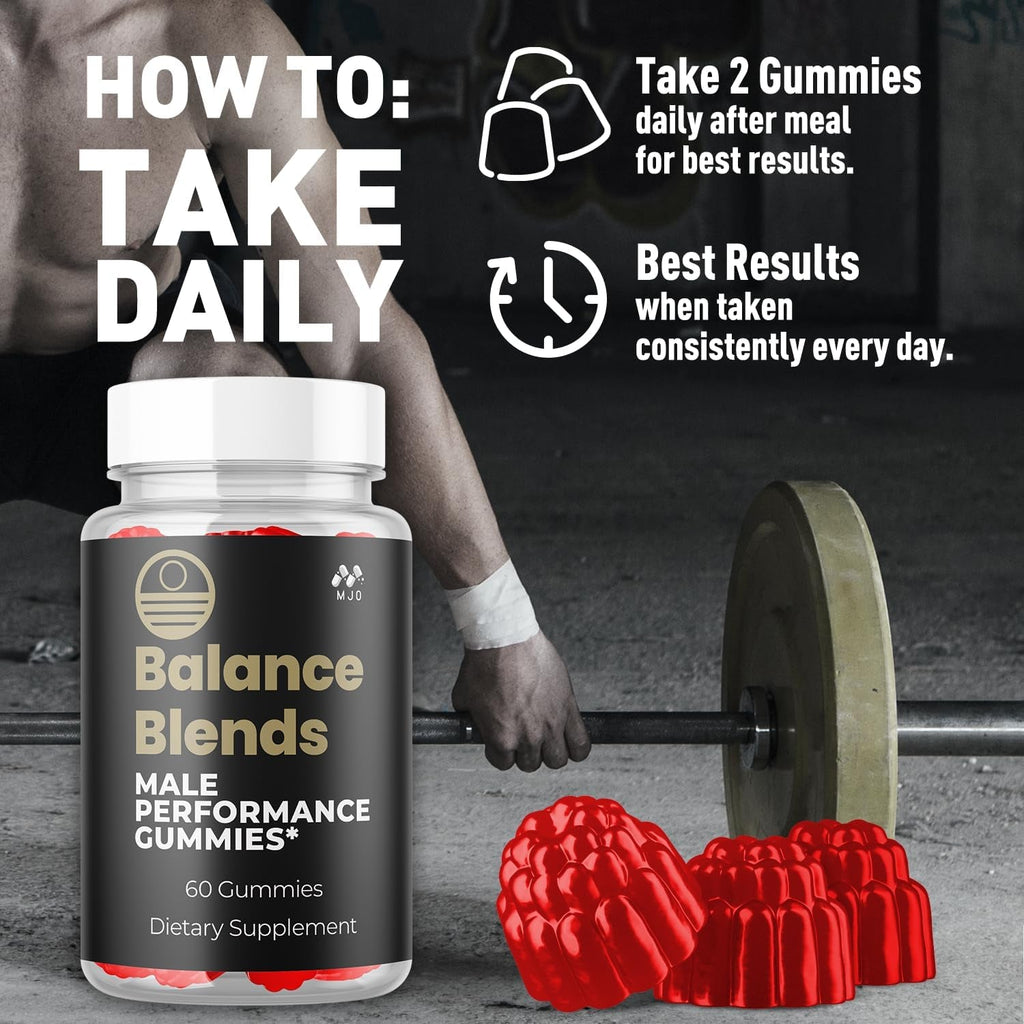 Balance Blends Gummies, Official Balanceblends Gummys with All Natural Ingredients, Balance Blends Advanced Health Support Supplement Maximum Strength Active Lifestyle Multivitamin Gummys (60 Gummies)