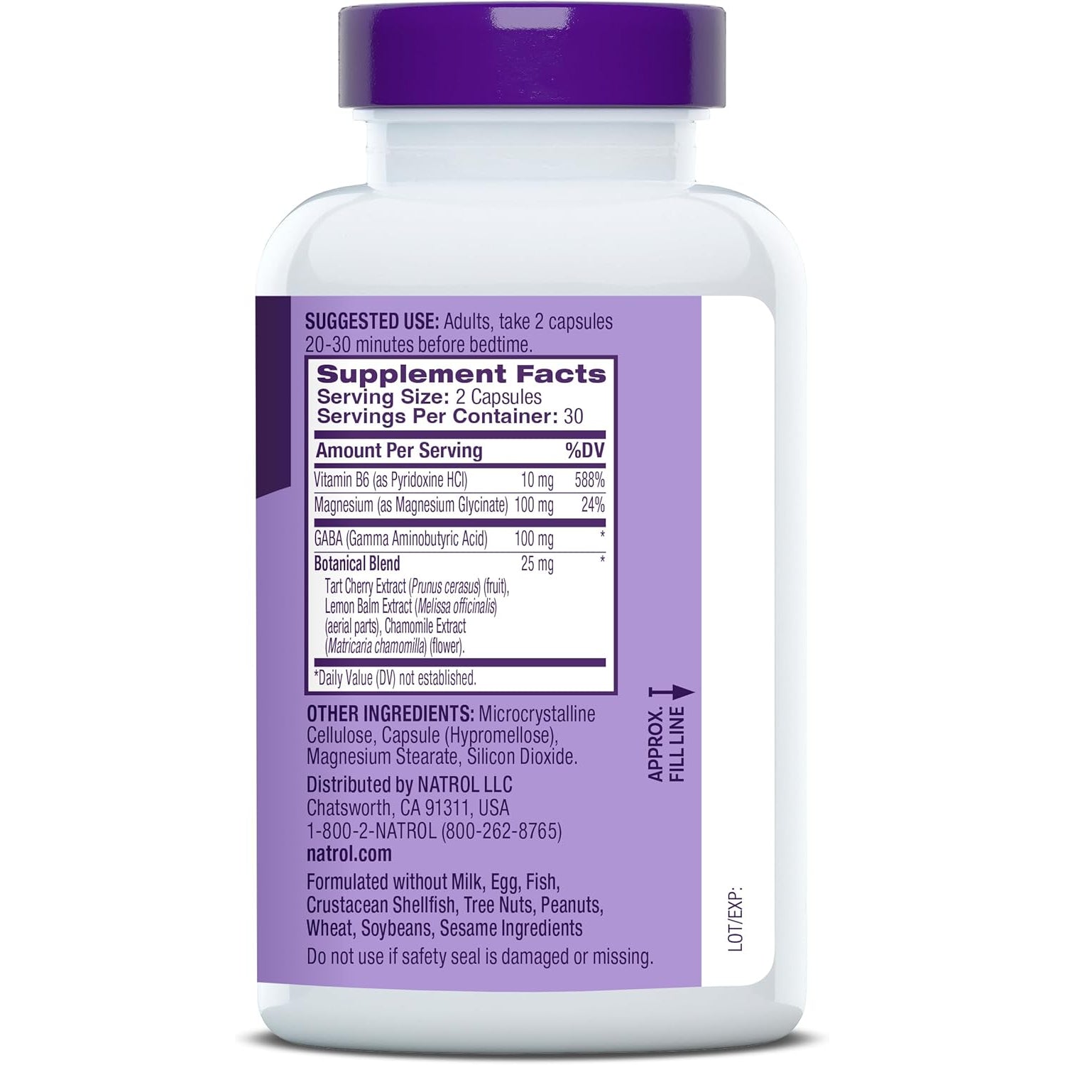 Natrol Sleep & Restore Capsules with Magnesium Glycinate 100Mg, GABA, Essential for Your Ultimate Restorative Sleep, Melatonin-Free, 30 Day Supply