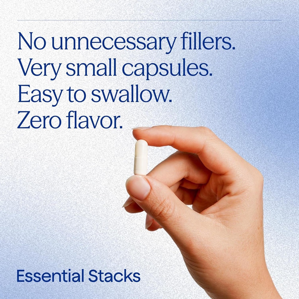 Essential Stacks Saccharomyces Boulardii Probiotics (Non-Gmo & Gluten Free) - 5 Billion Cfus for Gut Health (60 Capsules)