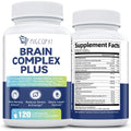 Brain Supplements for Memory and Focus | Nootropic with Bacopa Monnieri, Lion'S Mane, Alpha GPC, Ginkgo Biloba | Mental Clarity & Cognitive Support | Vitamin B6 & B12 Neuro Health - Non-Gmo, 120 Caps