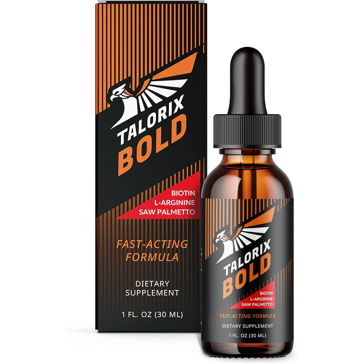 Bold | Vitamins Drops for Men | Biotin, Saw Pametto & L-Arginine Formula | 1 Fl Oz | 1 Pack