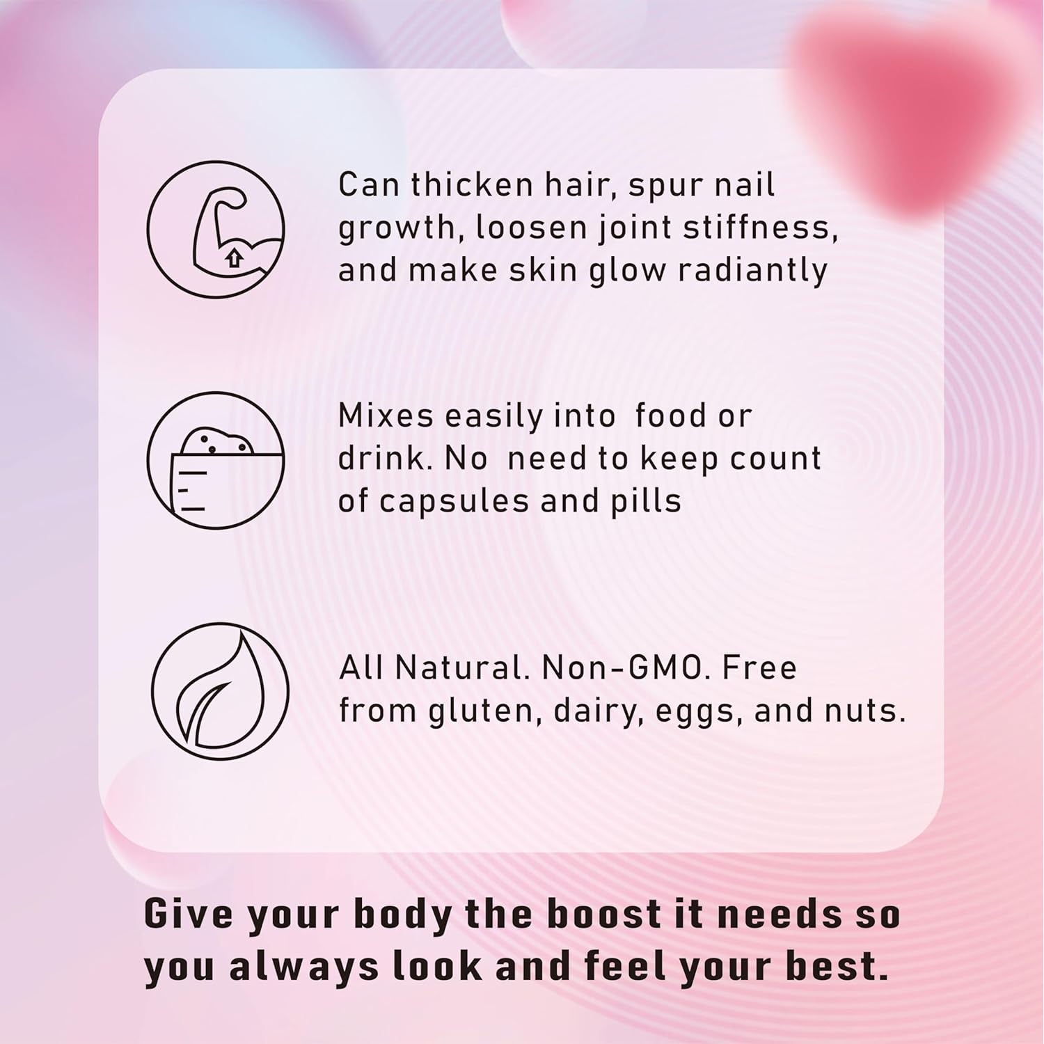 Multi Collagen Peptides Powder for Women and Men - Type I, II, III, V, X - Hydrolyzed Collagen Peptides, Supports Skin Hair Nail & Joint, Grass-Fed, Non-Gmo, 30 Packets