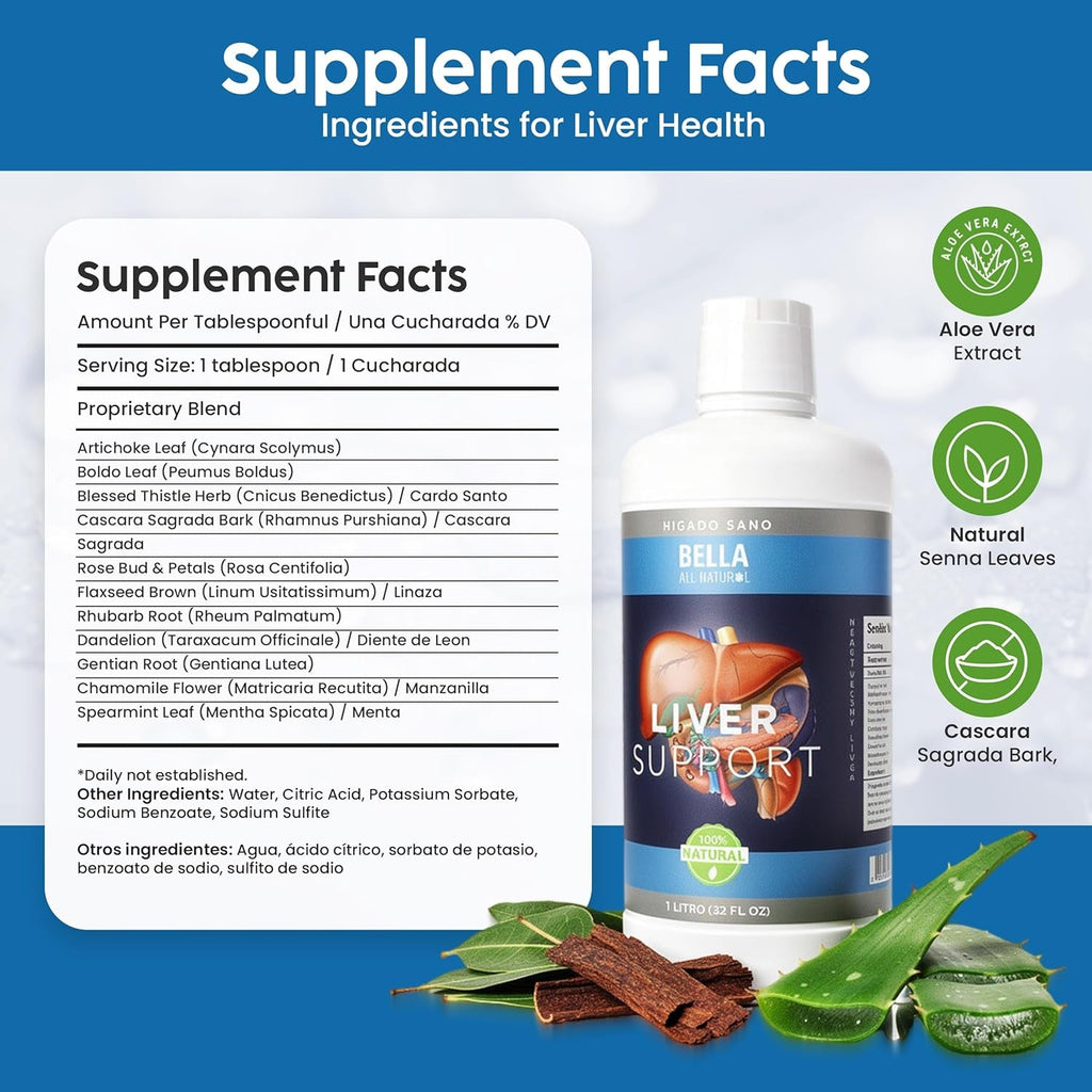 Bella All Natural Liver Support Liquid