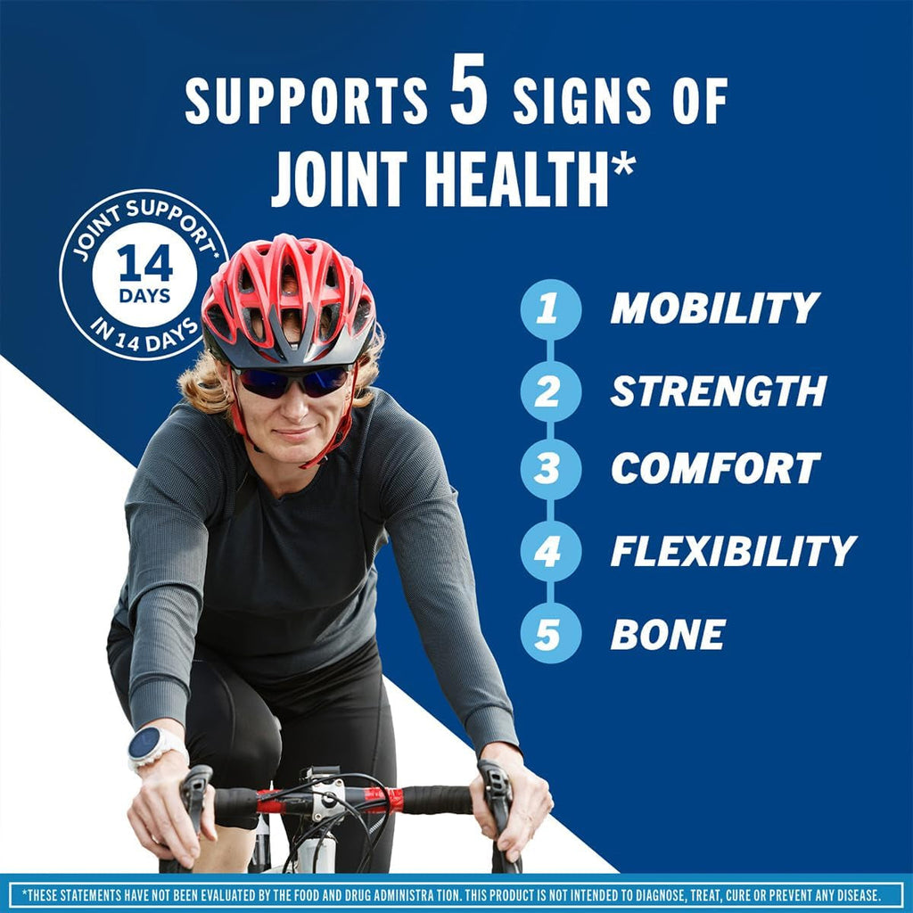 Move Free Advanced Glucosamine Chondroitin MSM + Vitamin D3 Joint Support Supplement, Supports Mobility Comfort Strength Flexibility & Bone + Immune Health - 120 Tablets (40 Servings)*